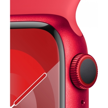 Preview: Apple Watch S9 Aluminium Cellular 41mm Rot (Sportarmband rot) S/M NEW