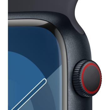 Preview: Apple Watch S9 Aluminium Cellular 45mm Mitternacht (Sportarmband mitternacht) M/L NEW