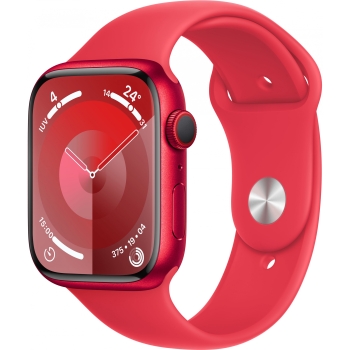 Apple Watch S9 Aluminium Cellular 45mm Rot (Sportarmband rot) M/L NEW
