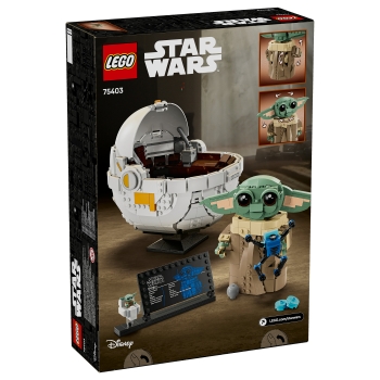 Preview: LEGO Star Wars Grogu in seiner Repulsorwiege 75403