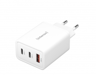 Intenso Power Adapter 1x USB-A/2x USB-C 65W GaN White