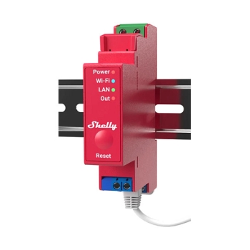 Shelly Relais Pro 1PM WLAN LAN Max. 16A 1 Kanal 1 Phase BT Messfunktion DIN-Rail