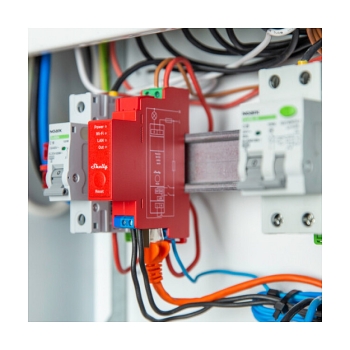 Preview: Shelly Relais Pro 1PM WLAN LAN Max. 16A 1 Kanal 1 Phase BT Messfunktion DIN-Rail