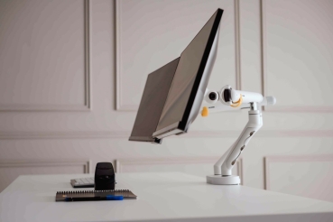 BakkerElkhuizen Monitorarm BE Flexible Dual weiß retail