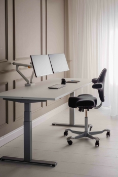 BakkerElkhuizen Monitorarm BE Flexible Dual weiß retail