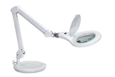 MAUL LED Lupenleuchte Makro mit Standfuß weiß