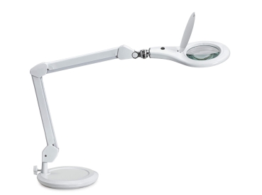 MAUL LED Lupenleuchte Makro mit Standfuß weiß