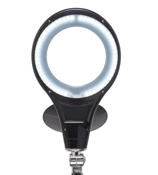 MAUL LED Lupenleuchte Makro mit Standfuß schwarz