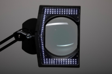 MAUL LED Lupenleuchte Vitrum mit Klemmfuß schwarz
