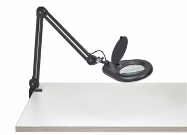 MAUL LED Lupenleuchte Viso mit Klemmfuß schwarz