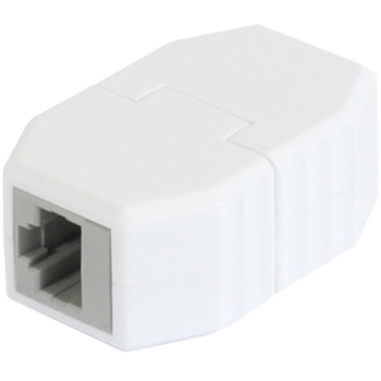 Preview: ALLNET TP-TP Kupplung CAT6A Buchse 1:1 8-pol. RJ45 magnetische Sicherungskupplung 50er Bulk Set Abwurfbuchse PoE fähig bis zu 10GBit