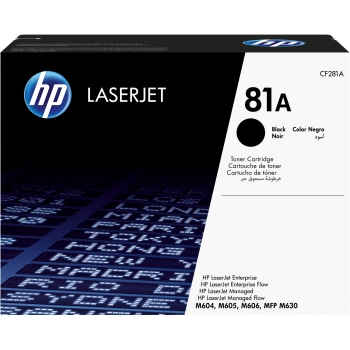 HP 81A original Toner cartridge CF281A black standard capacity 10.500 pages 1-pack