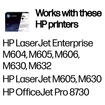 Preview: HP 81A original Toner cartridge CF281A black standard capacity 10.500 pages 1-pack