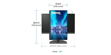 Preview: BenQ 61,2cm SW242Q    16:10 HDMI/DP sb.lift/pivot spk. WQXGA
