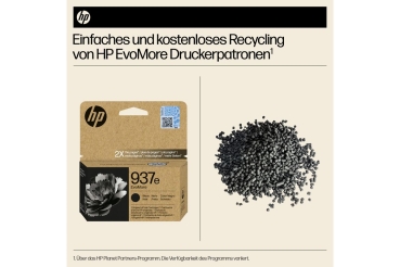 Preview: HP 937e     Schwarz             Tintenpatrone EvoMore