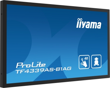 IIYAMA 108cm  (43) TF4339AS-B1AG 16:9 M-Touch 2xHDMI+DP+USB