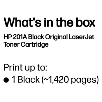 Preview: HP 201A original Toner cartridge CF400A black 1.420 pages standard capacity
