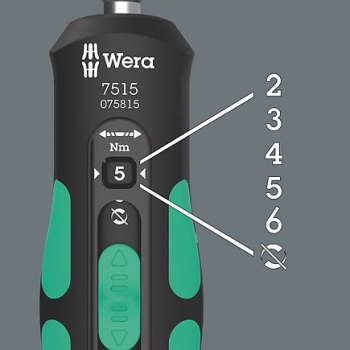 Preview: Wera Kraftform Safe-Torque Speed Drehmomeschraudr 2-6Nm 7515