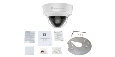 Preview: LevelOne IPCam 4xZ   Dome Fix Out 2MP/H.265/IR/ 10W/PoE/IP67