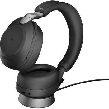 Preview: Jabra Evolve2 85 Stereo MS + Ladestation + Link 380 USB-C. schwarz