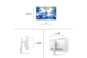 Preview: Philips 68,5cm (27,0) 27M2C5501 16:09 2xHDMI+DP Curved wh.