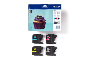 Preview: Patrone Brother LC-123VALBP Multipack mit Security-Tag