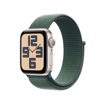 Apple Watch SE 40mm Starlight Alu (Lake Green Sport Loop)