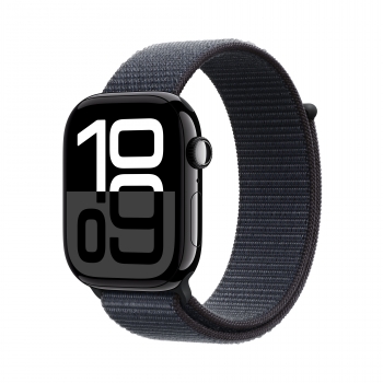 Apple Watch 10 Cell. 46mm Jet Black Alu (Ink Sport Loop)