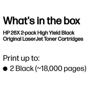 Preview: HP 26X original LaserJet Toner cartridge CF226XD Black High Yield 2-pack