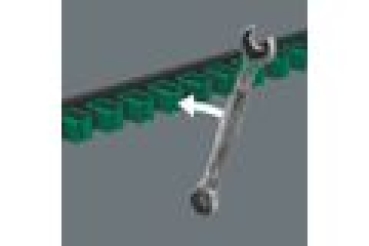 Preview: Wera 9631 Magnetleiste 6000 Joker 2 Maul-Ringratschen-Satz