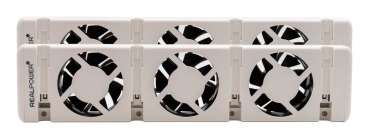 REALPOWER Heizungslüfter HL-2,2er Set mit 3 Ventilatoren