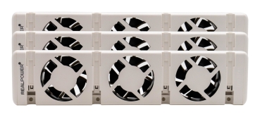 REALPOWER Heizungslüfter HL-3,3er Set mit 3 Ventilatoren
