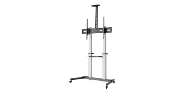MANHATTAN Aluminium Multimedia TV-St�nder auf Rollen 60-100 (Speditionsversand)