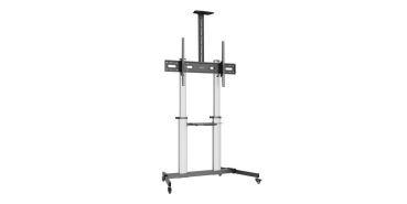Preview: MANHATTAN Aluminium Multimedia TV-St�nder auf Rollen 60-100 (Speditionsversand)