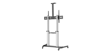 Preview: MANHATTAN Aluminium Multimedia TV-St�nder auf Rollen 60-100 (Speditionsversand)