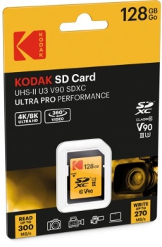 Preview: Kodak SD 128GB UHS-II U3 V90 Ultra Pro