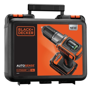 Black&Decker Akku-Bohrschr. Autosense 18V 1,5Ah Li ASD18K