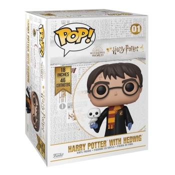 Preview: Funko Pop! Figur Harry Potter mit Hedwig 45cm