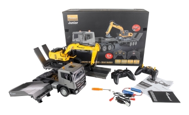 Preview: Amewi 2-in-1 Tieflader/Bagger-Set G836E/G041E 1:24 RTR