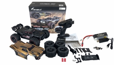 Preview: Amewi Hyper GO Truggy brushless 4WD 1:14 RTR schwarz