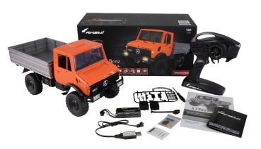 Preview: Amewi Mercedes-Benz Unimog Advanced 4WD 1:12 RTR orange