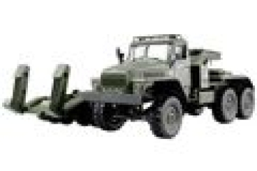 Preview: Amewi Ural B36 Milit�r LKW 6WD mit Tieflader 1:16 RTR gr�n
