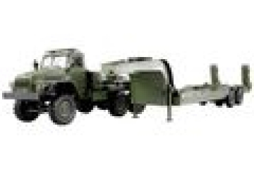 Preview: Amewi Ural B36 Milit�r LKW 6WD mit Tieflader 1:16 RTR gr�n