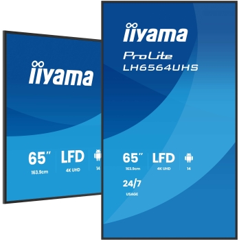 IIYAMA 164.0cm(65) LH6564UHS-B1AG 16:9 2xHDMI+USB-C 4K (Speditionsversand)