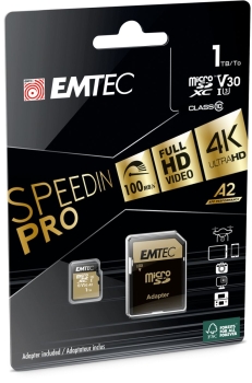 Preview: Emtec mSD 1TB UHS-I U3 V30 A2 SpeedIN