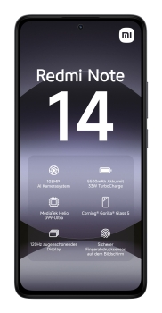 Preview: Xiaomi Redmi Note 14 128GB DS Black 6.7 EU (6GB) Android