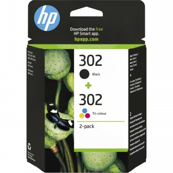 HP Tinte 302 X4D37AE 2er Pack Schwarz / Color (Cyan/Magenta/Gelb)