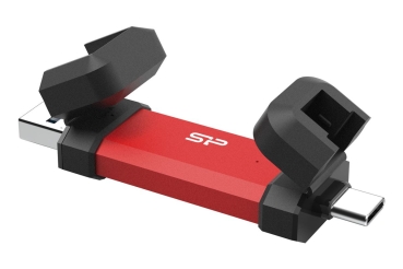 Preview: Silicon Power USB-Stick 250GB USB 3.2 Typ A+C DS72 Red
