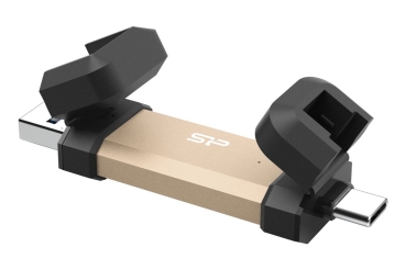 Preview: Silicon Power USB-Stick 250GB USB 3.2 Typ A+C DS72 Gold