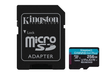 SD MicroSD Card 256GB Kingston SDXC Canvas Go Plus retail